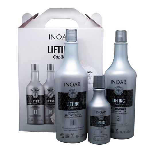 Inoar Lifting Capilar Reconstructive Treatment Kit 250ml + 1 Liter - brazilmulticosmetics