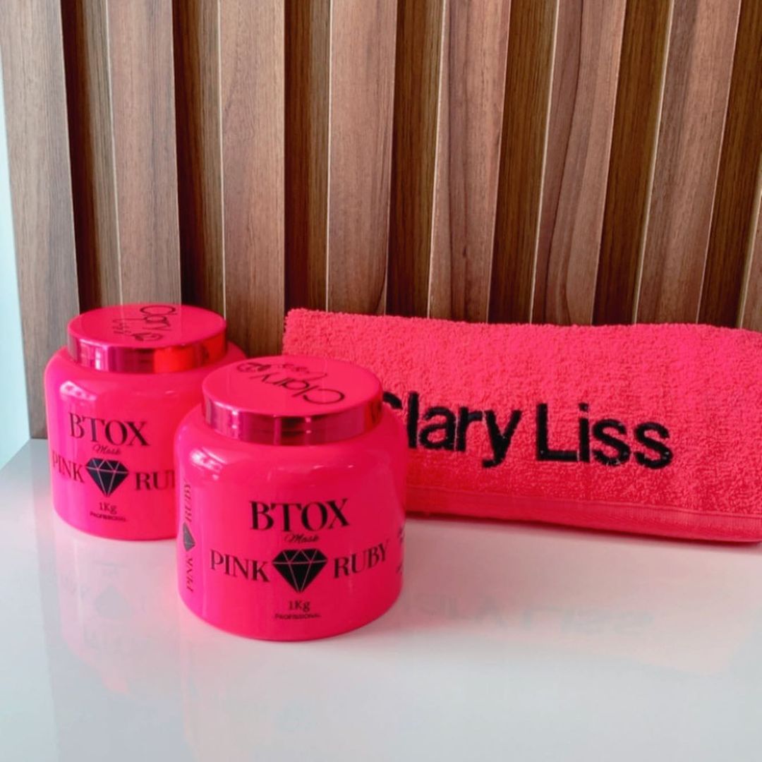 Clary Liss Pink Ruby Hair Bottox 1 Kg - brazilmulticosmetics